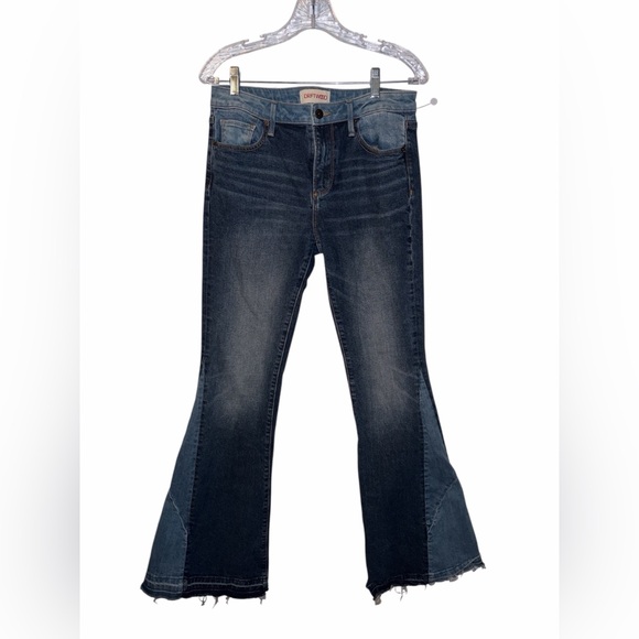 Driftwood Jeans | Driftwood Farrah Tonal Flare Jeans Size 27/34 High Rise Boho - Picture 2 of 6